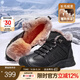 駱駝（CAMEL）冬季新款羊毛加絨厚底磨砂牛皮保暖城市戶(hù)外徒步鞋男靴 G13W307076 黑色 41