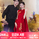 泰勒馬丁新中式新娘旗袍敬酒服2025新款可拆披肩結(jié)婚訂婚回門禮服 X2550(僅女裝) L