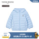 Teenie Weenie Kids小熊童裝24冬季款男女寶寶熊耳連帽羽絨服 海鹽小吐司（藍(lán)色） 110cm
