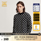 卡賓男裝老花針織衫24秋冬新款寬松線(xiàn)衫商場(chǎng)同款H2244107009 煤黑色01 M /170/48