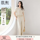 香影老錢風(fēng)闊腿褲套裝女2025夏秋新款含亞麻一整套穿搭短袖兩件套 鷺白 L 165/88A/110-125斤