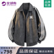 CUOARCHL美式潮牌外套男女款秋冬季大碼寬松翻領(lǐng)棒球服飛行員PU皮衣夾克男 深灰（NE01） XL （推薦體重130-150斤）