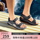 斯凱奇（Skechers）七夕禮物涼鞋男士夏季外穿運(yùn)動涼拖鞋透氣軟底休閑沙灘鞋204105