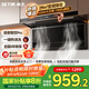 森太（SETIR）頂側雙吸變頻油煙機 7字型29m3大吸力家用廚房語(yǔ)音智控脫排吸油煙機 CWX-450-B863BY