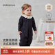 babylove【紡軟織柔】女寶寶春秋季純棉連體衣法式花邊領(lǐng)甜美外出哈衣