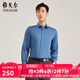 雅戈爾（YOUNGOR）長(cháng)袖襯衫男年春季新品條紋襯衫男襯衣男 VLPM119768HFY藍色 43