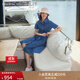 TOMMY HILFIGER【絞花系帶】春夏女裝復古文藝風(fēng)純棉A字顯瘦牛仔襯衫連衣裙 牛仔藍6VZ L