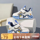 SNOOPY史努比童鞋兒童學(xué)步鞋卡通時(shí)尚運(yùn)動(dòng)鞋男女童網(wǎng)布透氣鞋0284藍(lán)色26