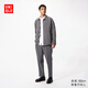 優(yōu)衣庫男裝彈力九分褲/商務(wù)通勤西褲褲子25秋冬新款479349 06 鉛灰色 M /170/80A