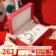 Colevkie女士手表女生品牌2025新款情侶表女表學(xué)生日七夕情人節(jié)禮物送女友 女款玫殼白面【定制紅色禮盒】