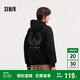 森馬（Semir）梅花系列衛(wèi)衣男運(yùn)動(dòng)風(fēng)情侶裝冬季印花連帽上衣寬松潮101724116220
