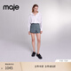Maje2024春秋款女裝時(shí)尚氣質(zhì)高腰A字裙褲短款休閑褲MFPSH00525 藍(lán)色 XS