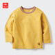 優(yōu)衣庫嬰幼兒寶寶圓領(lǐng)T恤/長(cháng)袖25秋冬新款479657 43 黃色 90