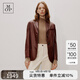 Marc O'Polo/MOP【商場同款】冬季新款羊皮夾克兩?？坌蓍e西裝女 巧克力棕774 M 36/165