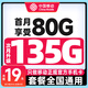 中國移動(dòng)流量卡手機卡電話(huà)卡全國不限速低月租流量卡5G大流量上網(wǎng)卡大王卡非無(wú)限永久 可發(fā)四川地區19元135G全國流量+首月免費