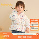 巴拉巴拉童裝羽絨服嬰兒冬季女童短款外套印花滿(mǎn)印甜美可愛(ài)保暖萌 白花色調00310-白鴨絨 90 充絨量70g