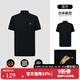 POLOWALK短袖polo衫男士夏季新款保羅商務(wù)日常寬松休閑衣服男裝 黑色【新款】 L (175)