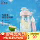 希諾（HEENOOR）塑料杯兒童學(xué)生tritan大容量吸管杯女士孕婦便攜雙飲卡通帶提環(huán)繩 淘氣粉 550ml