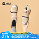 快樂(lè)瑪麗（J&M）雪地靴女2024冬季新款短筒靴加絨保暖女短靴羊皮毛一體棉鞋女 粉紅色 35