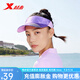 特步運動(dòng)跑步帽男女夏季太陽(yáng)帽遮陽(yáng)帽舒適透氣網(wǎng)球戶(hù)外遮臉帽子 粉紫 均碼(56-60cm)