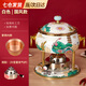 帝詩(shī)頓小火鍋鍋具一人一鍋單人火鍋景泰藍銅火鍋專(zhuān)用鍋琺瑯銅鍋瓦斯爐 白蓮琺瑯單人銅鍋套裝 17cm 【歐盟認證臺灣進(jìn)口爐芯】