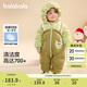 巴拉巴拉嬰兒連體衣假兩件羽絨服冬裝外出抱衣造型加厚萌208424120209