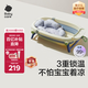 babycare嬰兒洗澡盆坐浴盆洗澡神器可折疊浴盆游泳洗澡桶浴盆+浴墊 冰川藍(lán)