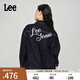 Lee商場(chǎng)同款舒適版繡花清水洗女長(zhǎng)袖牛仔夾克外套潮LWT0091875PN 清水洗 S