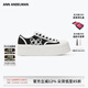 ANN ANDELMAN【周深同款】Classic Court厚底增高帆布鞋女休閑鞋 黑色 （跟高5cm） 37