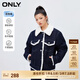 ONLY秋冬學(xué)院風(fēng)活性染寬松加絨牛仔短外套女|12340B001 J37 1000洗水藍牛仔 165/84A/M
