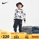 NIKE 耐克童裝男童純棉衛(wèi)衣+長褲2件套秋季新款兒童套裝