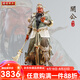 圓通關(guān)公像供奉臺灣全銅彩繪關(guān)公財神像關(guān)羽關(guān)二爺武財神招財擺件 30CM捋須關(guān)公(精工疊染）