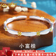 中國黃金（CHINA GOLD）銀手鐲足銀桂花手鐲女小富貴新中式實心手鐲送老婆女友七夕禮物 桂花手鐲【約21g】