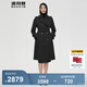 波司登（BOSIDENG）【反季】冬季90鵝絨羽絨服女衣三穿風(fēng)衣高端商務(wù)長款保暖外套 黑色8056 S 160/84A