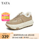 他她（TATA）厚底休閑德訓鞋女鞋加絨保暖毛毛鞋冬季新款CEF01DM4 卡其色（仿毛里） 36