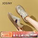 卓詩(shī)尼德訓鞋女款2025新款秋鞋子女生厚底板鞋小白鞋運動(dòng)休閑鞋 米藍 37