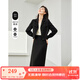 梵希蔓黑色西裝套裝女2025春新款簡(jiǎn)約通勤高級(jí)感短款小西服兩件套 M5879 黑色 XL