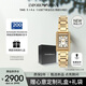 安普里奧·阿瑪尼（Emporio Armani）手表女生 復(fù)古金色小方表高級(jí)鋼帶石英生日禮物AR11659