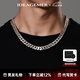 IDEAGEMER925銀古巴鏈項(xiàng)鏈男士小眾歐美風(fēng)加粗痞帥百搭男生單鏈素鏈鎖骨鏈 【加粗款】銀古巴鏈【55CM】