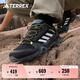 adidas AX3舒適戶外網面運動鞋男子阿迪達斯官方TERREX FX4575   黑/深灰/白/黃   42