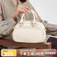 蔻一（Cnoles）河馬包包女士2025最新款百搭保齡球斜挎小包大容量手提雙肩背包