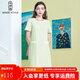 名師路簡(jiǎn)約小香風(fēng)連衣裙夏裝新款通勤淑女甜美純色短袖女裙 40綠色 L