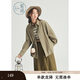 紫涵（ZIHAN）紫涵綠色長袖襯衫短外套女春季森系小個子寬松慵懶上衣 苔蘚綠 M