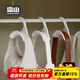 霜山包包掛鉤拱形掛包袋領(lǐng)帶絲巾帽子架衣柜掛皮帶多功能掛鉤掛架 白色-單個(gè)裝-承重15kg