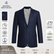 布克兄弟（BrooksBrothers）男士早秋新款綿羊毛混紡修身西裝外套4003-藍(lán)色42 42RG