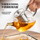 泥也泡茶壺茶水分離玻璃水壺大容量耐熱加厚辦公家用茶具套裝