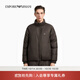 EMPORIO ARMANI/阿瑪尼官方旗艦新款男士90白鴨絨加厚面包羽絨服外套秋季 U8120-墨綠色 46 (S) (推薦：120-135斤)