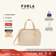芙拉（FURLA）[同價(jià)11.11]MINERVA牛皮小號女士單肩手提斜挎包上班通勤托特包 裸色