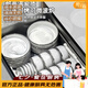 松遇餐具套裝輕奢高級(jí)感套裝大理石碗碟家用新款碗具碗盤筷盤碗具套裝 10人食【禮盒裝】破損包賠 52件套