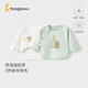 童泰新生兒半背衣嬰兒衣服四季0-3個(gè)月初生寶寶純棉上衣和尚服2件裝 綠色小樹(shù)(精梳純棉) 52 碼(建議0-2個(gè)月身高50-55cm)